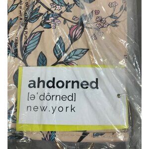 ahdorned Women's Multi-Color Messenger Bag, Floral & Bee Design with Bonus Pouch